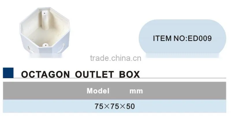 Octagon Outlet Box (PVC DIN Standard Electrical Fitting )