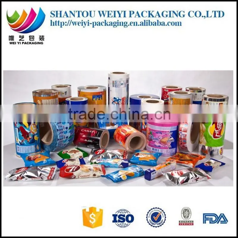 milk powder packaging plastic roll film /food grade plastic packaging film roll for milk powder products