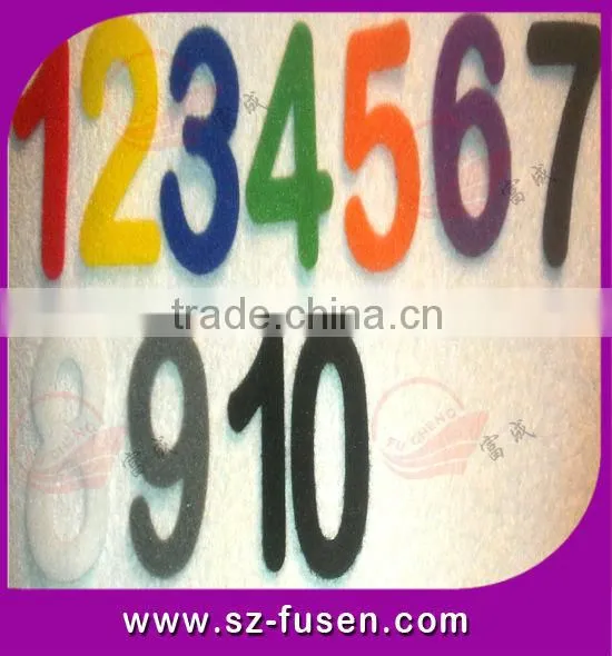 Self stick T-shirt magic tape letters