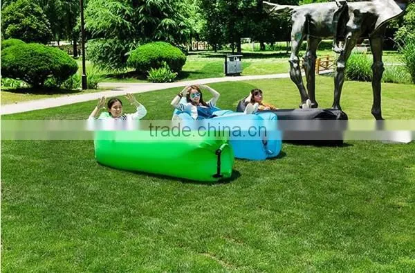 gadgets 2016 newest banana sleeping bag nylon fabric for inflatable sun lounger