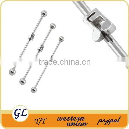 Fancy stainless steel wholesale jewelry surgical steel fashion fake industrial piercing jewelry