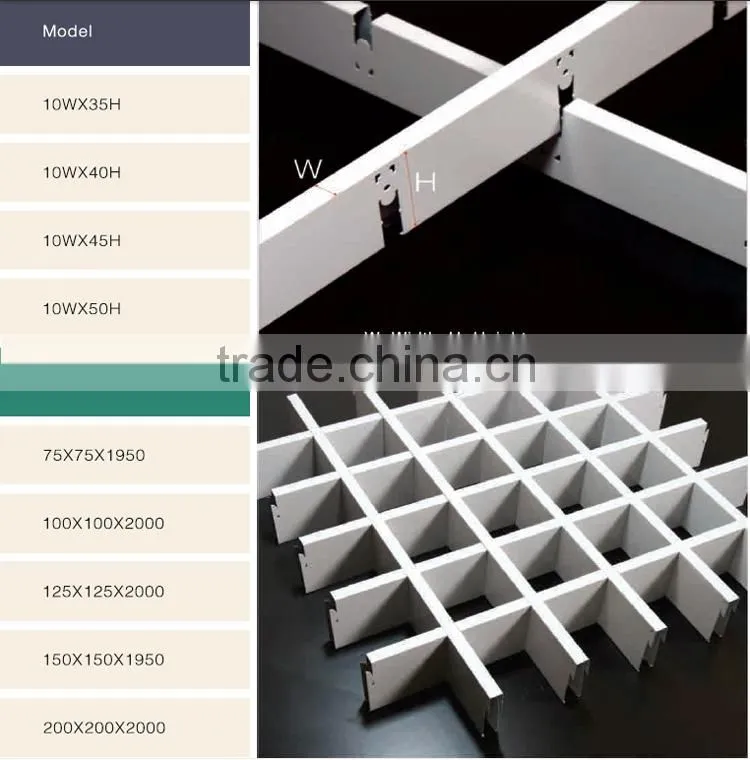 Metal Suspended Ceiling Aluminum Drop Ceiling Grid ceiling