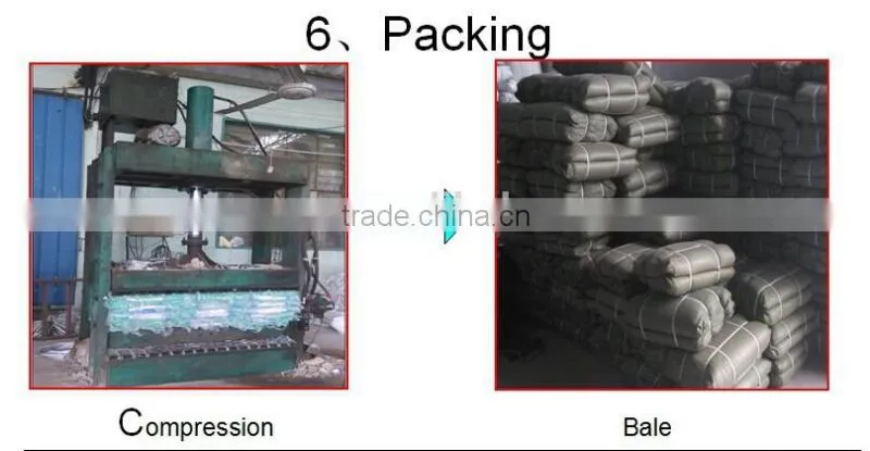 2016 china durable recycled pp woven garbage bag with big size 55*95 55*105 55*85