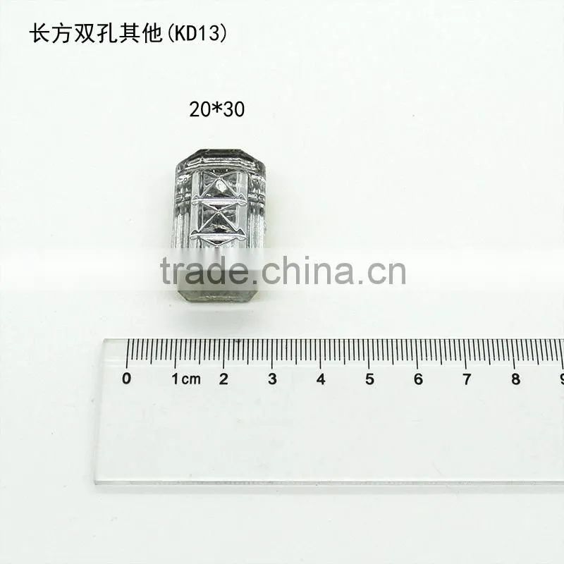 KD13 rectangle flat back sew on acrylic rhinestones for fashion decoration, craft making, garment bags accessories
