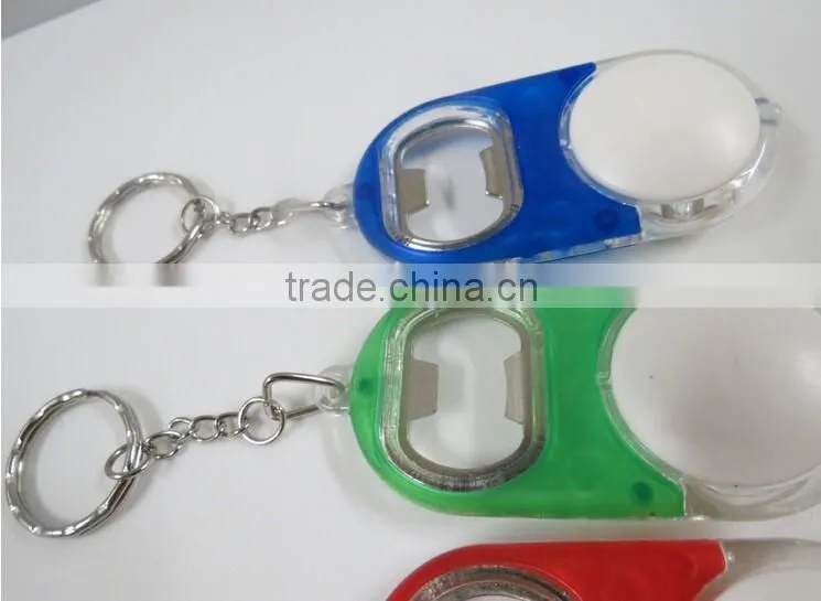 The gourd art beer opener with led light use keyring bottle opener