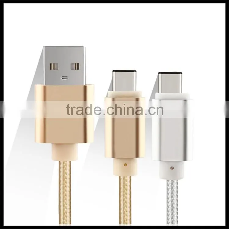 2016 Fashion Type-C to USB2.0 Data and charging sync braided cable