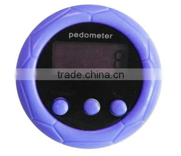 2D Digital Multifunctional Football Shape Pedometer with Time Function