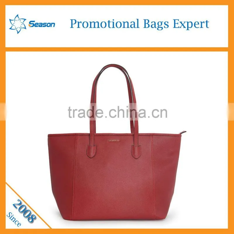New stock PU leather handbags shoulder tote bag big size for ladies