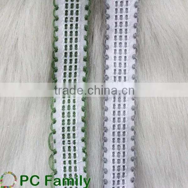 18mm custom made plain embroidered ribbon