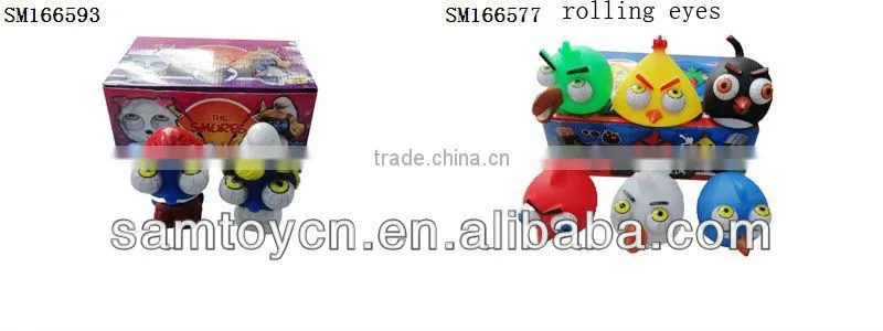 Vinyl rolling pop eye animal toy