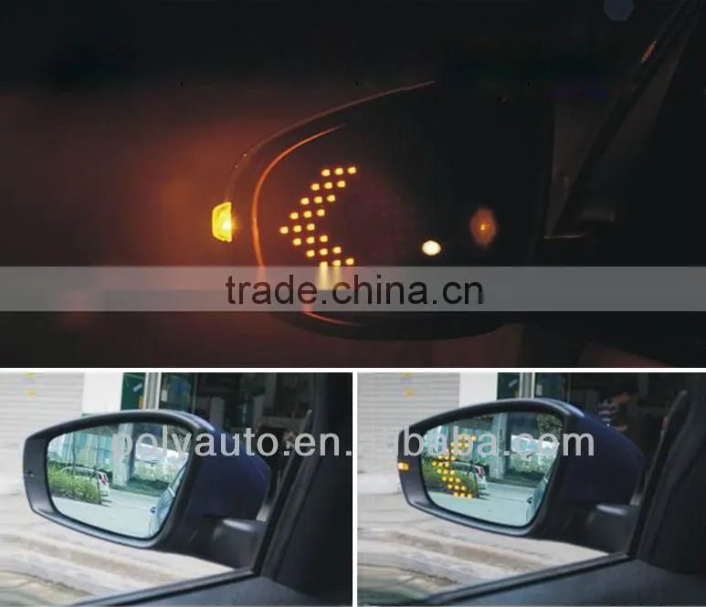 for TOYOTA side mirror glass with LED turn signal arrow
