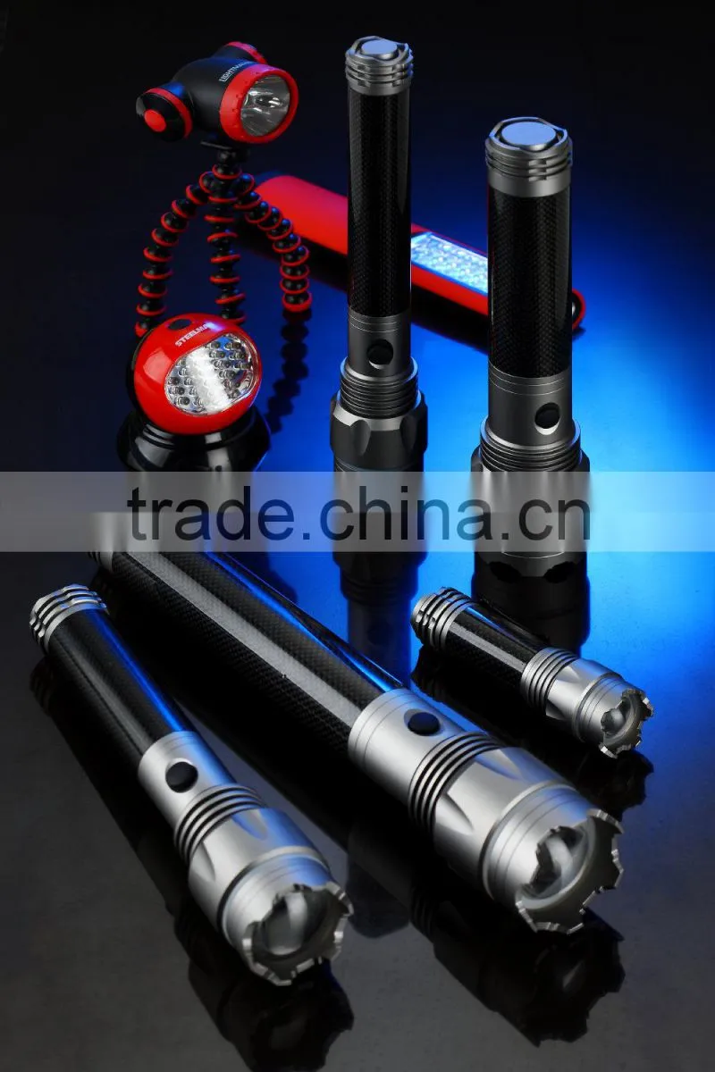 Lumifire Alumnium Carbon Fiber non-rechargeable Series Tactical Flashlight