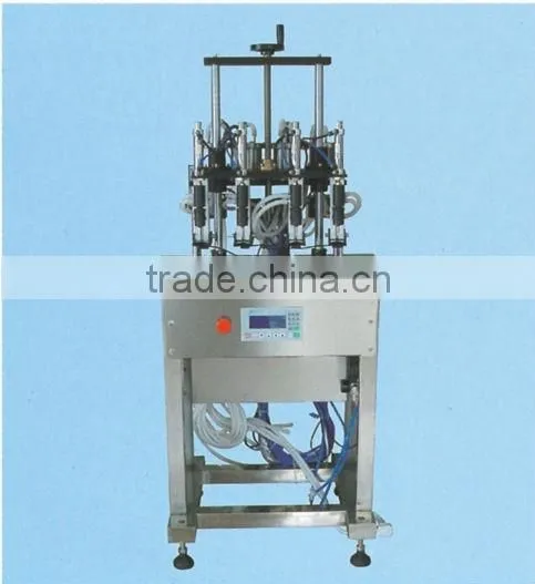 Vacuum type stainless steel six heads perfume filling machine