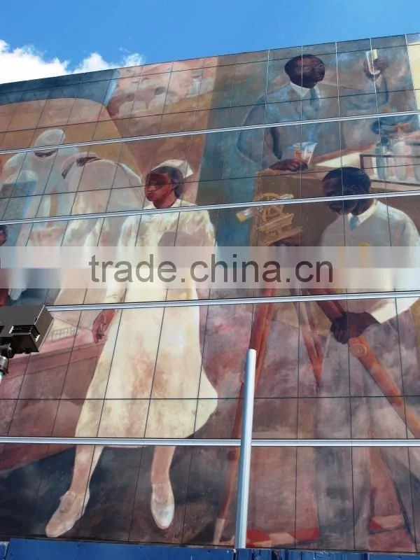 Decorative Painted Glass Tempered Glass Wall Art Panels