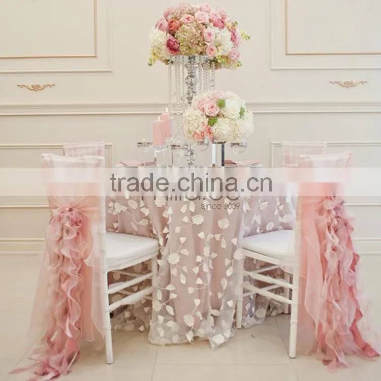 Pink ruffle hood