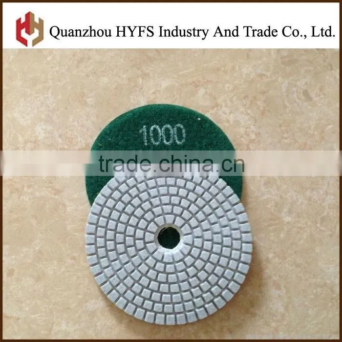 80,100,125mm wet polishing pads for concrete, granite, marble with anger grinder