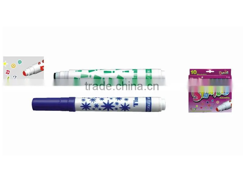 washable water color pen with stamp