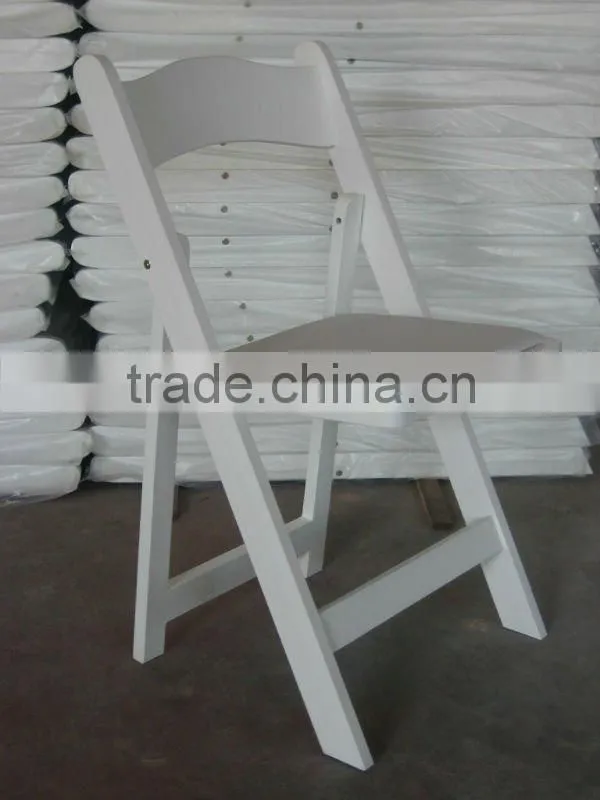 Wholesale Antique Wood White Folded Wedding Chair