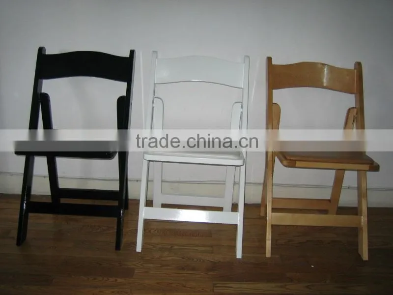 Wholesale Antique Wood White Folded Wedding Chair