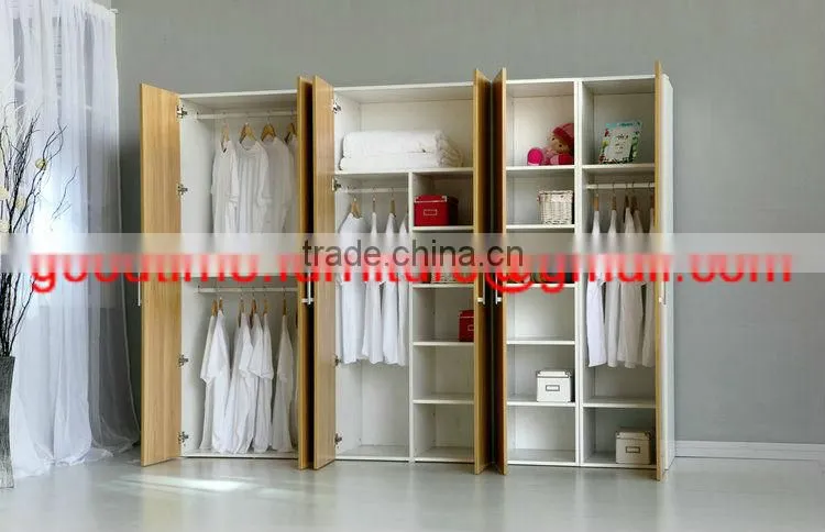 MDF board wardrobe with four door