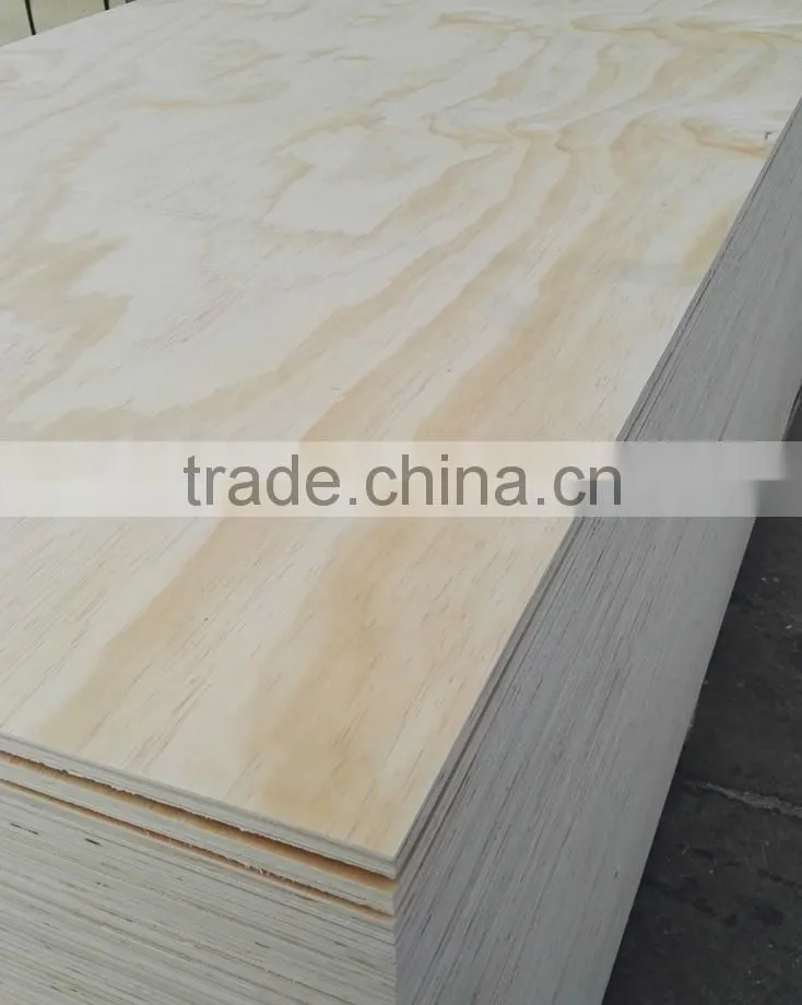 wood grain color melamine paper coated plywood for decorate