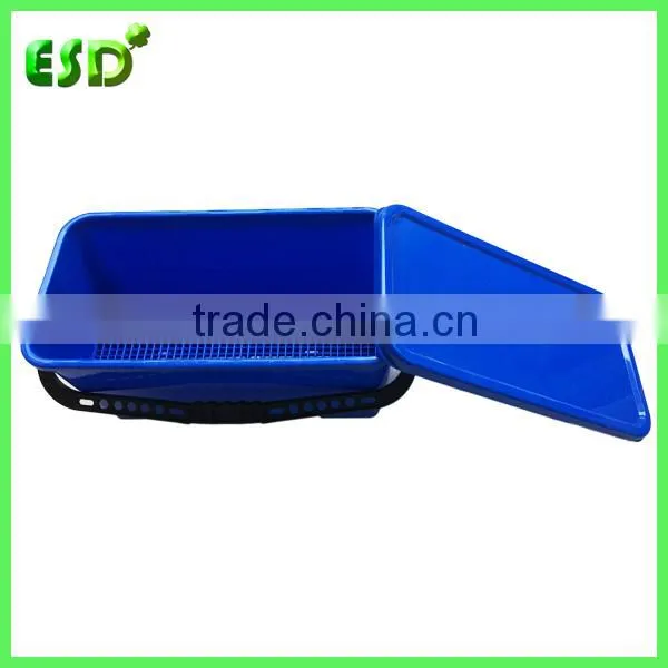 Plastic Flat Mop Bucket With Lid,Cleaning Bucket