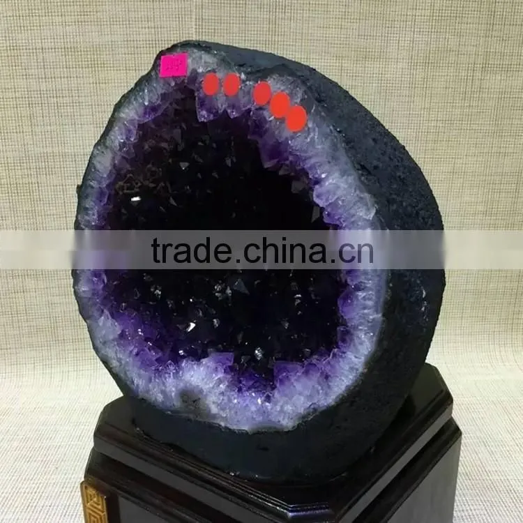 High Quality Natural Brazil Amethyst Geode Purple Quartz Crystal Large Geode for Sale