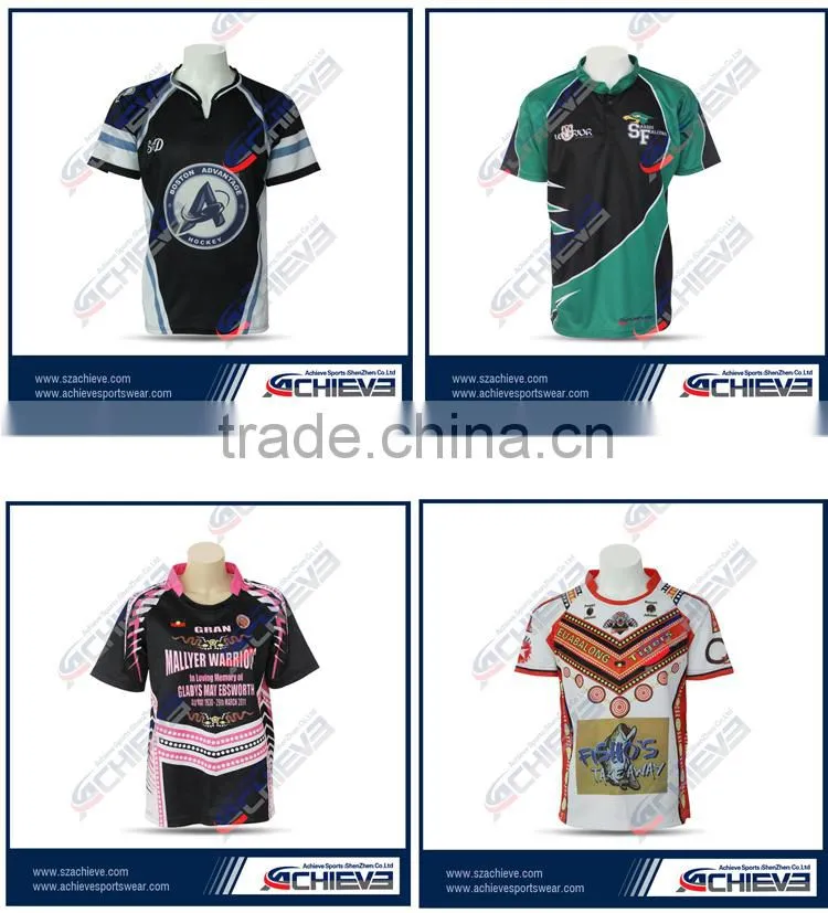 Custom design and custom sizes big and tall rugby shirts