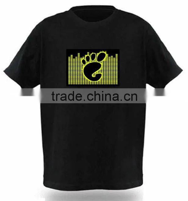 custom El panel flashing Tshirt black