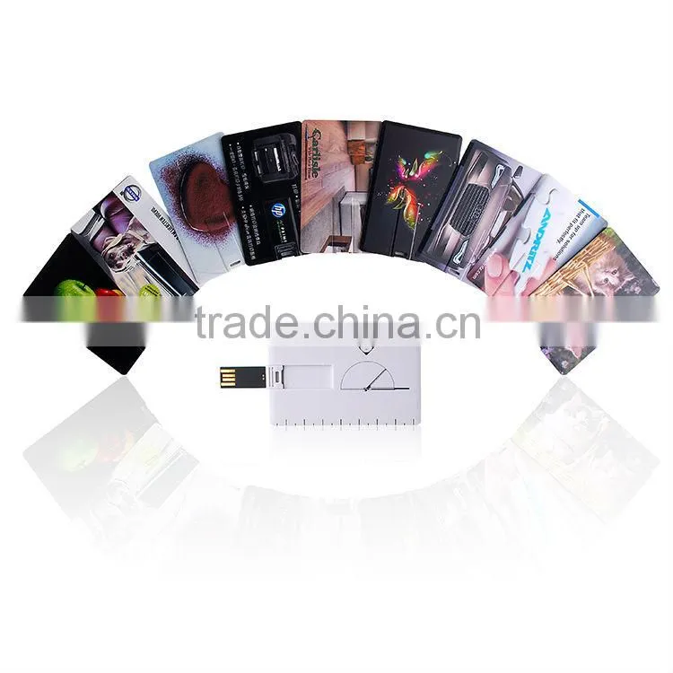 Wholesale fashion business card USB flash drive with logo customized