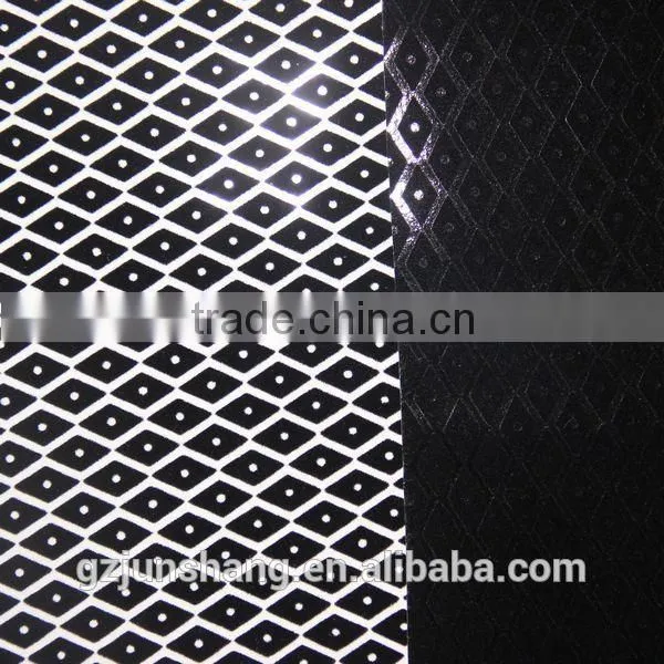 New design PU flock leather material for furniture and handbag usage