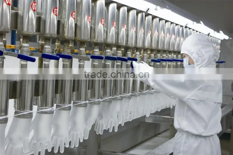 Medical purpose powdered and non powdered disposable vinyl exam gloves