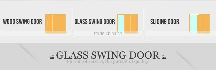 clear tempered full high partition office glass doors with MFC