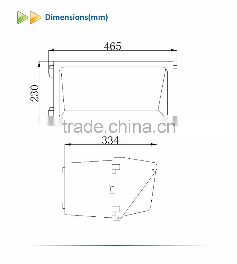 120W Outdoor high lumean IP54 Bulkhead light