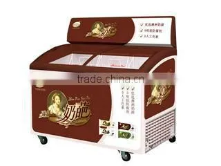 Curved Door Ice Cream Freezer