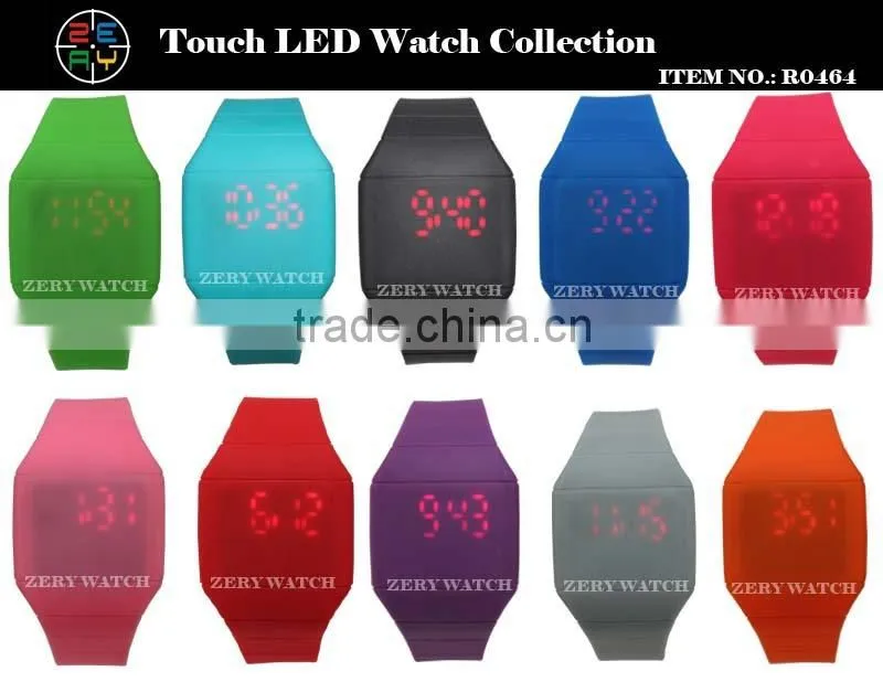 R36 Eco-friendly Silicone led watch withe digital movement for men watches