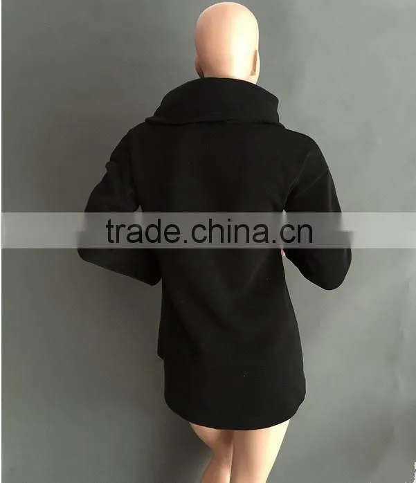 2016 New Arrival Women Winter Hoodies Scarf Collar Long Sleeve Fashion Casual Style Autumn Sweatshirts