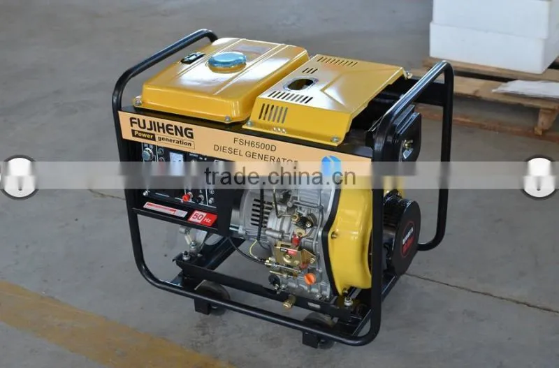 5 kva small diesel generator, silent type and open type