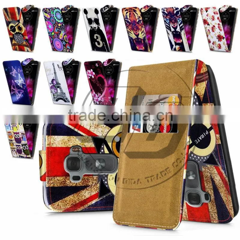 For LG G Flex 2 High Quality Print Flip PU Leather Case Cover Moible Phone Case