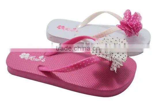 cute women eva outdoor flip flops with flower for summer