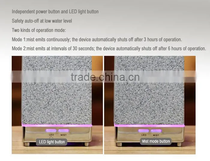 2015 new arriving factory price home appliances STONE ultrasonic aromatherapy diffuser