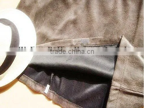 stamped suede fabric for dress