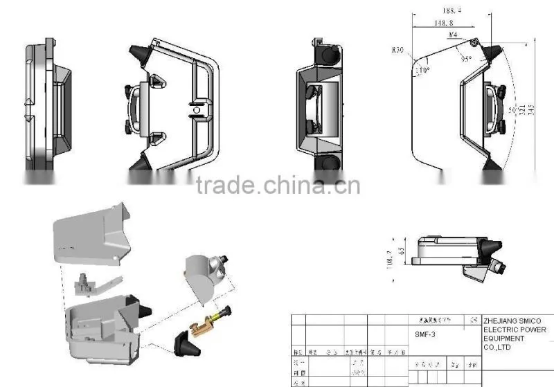 High Quality 400A pole mounted fuse cut out switch