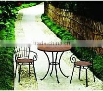 OUTDOOR FURNITURE [STEEL FRAME TABLETOP MOSAIC GARDEN FURNITURE