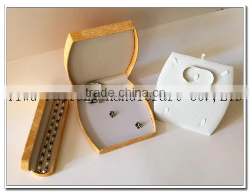 Leatherette paper plastic jewelry box made in factory