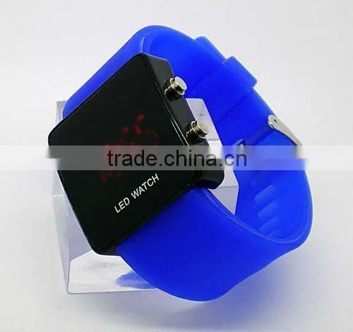 colorful fashion silicone led watches