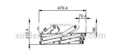 TUV CE Aluminum Electric Triple 3 step stepper ladder step stool with LED light for Van and Motorhomes