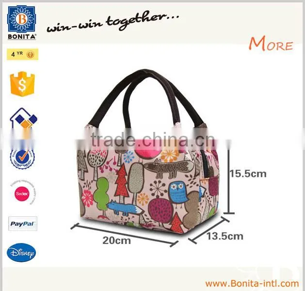 Professional supplier small cute baby lovely diaper tote bag with fancy deisign
