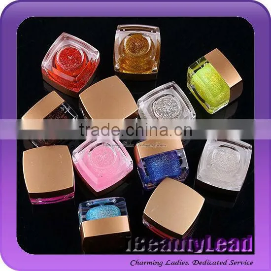 2013 Glitter UV gel nail uv gel with 12 colors