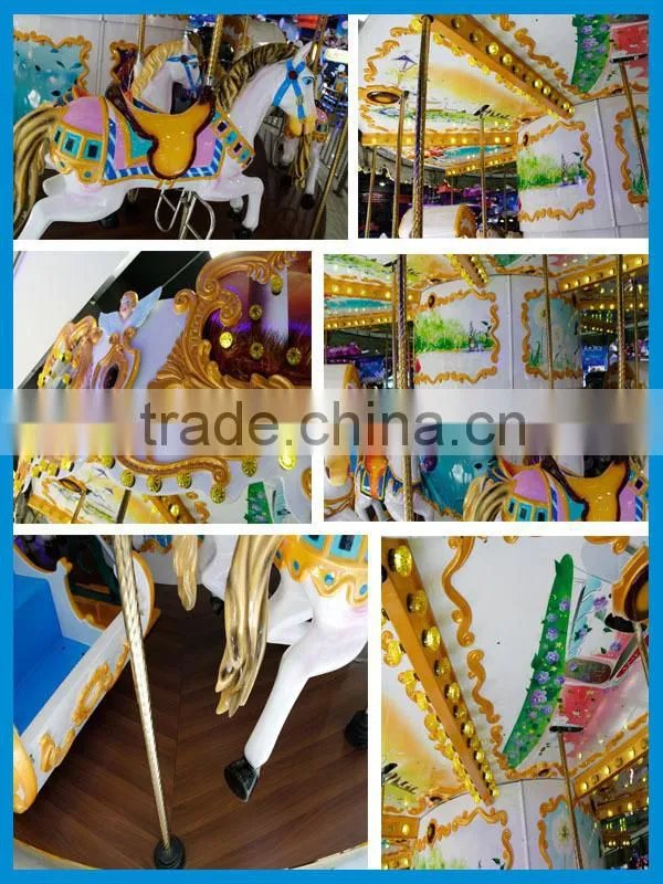 Christmas Mini Cute Musical Carnival Rides Merry Go Round for Kids